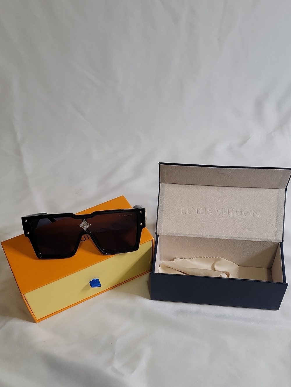 Louis Vuitton Black Shield Sunglasses with Black Gradient Lenses